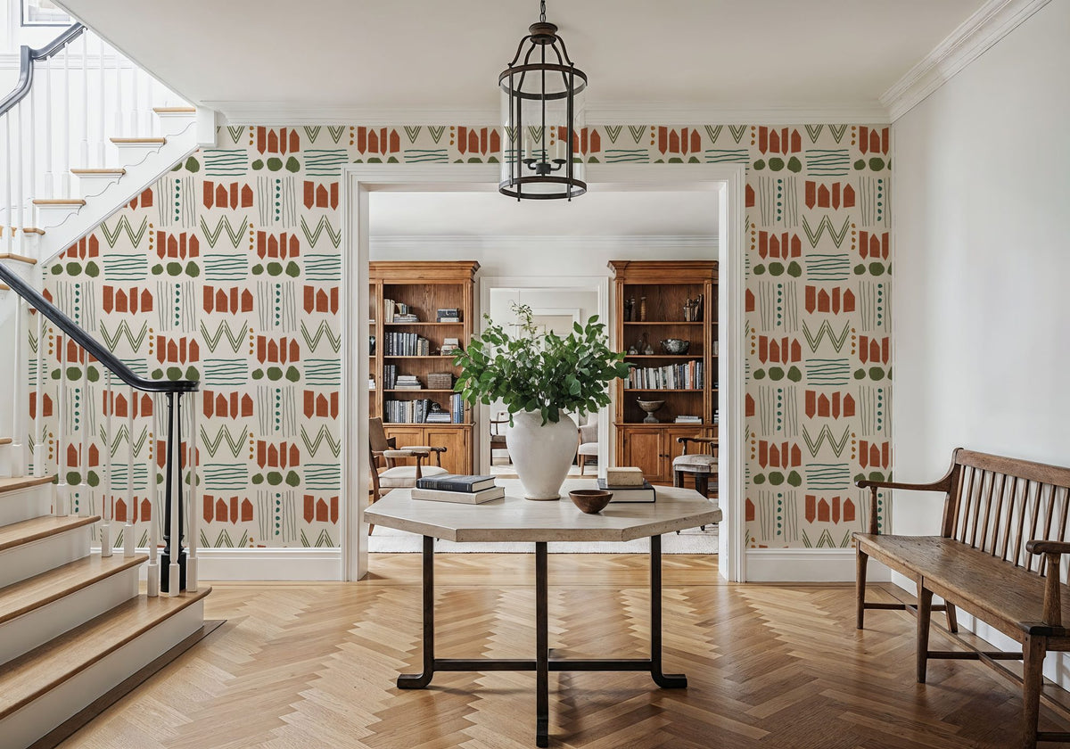 Woodland Scenes White Mural Wallpaper - room preview 04
