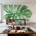 Colorful Tropical Leaf Green I Mural Wallpaper - room preview 04