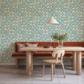 Maritime Tiles White and Blue Mural Wallpaper - room preview 04