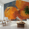 Orange Stack Mural Wallpaper - room preview 04