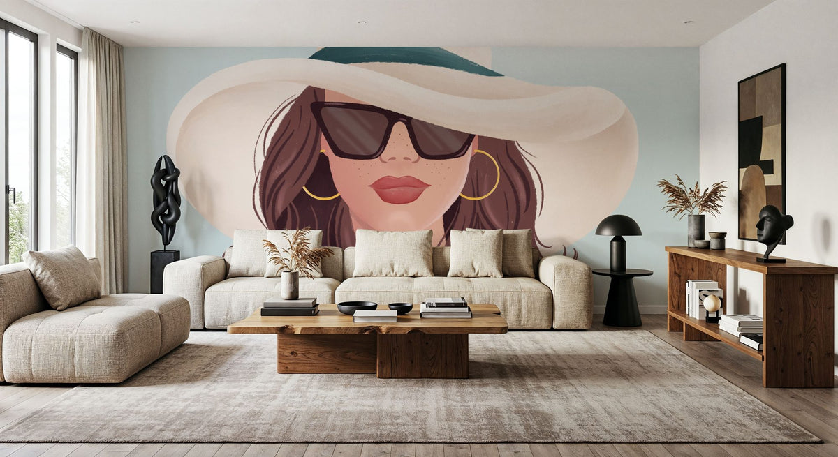 Beach Girl II Mural Wallpaper - room preview 04
