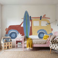 Surf Bus No.4 Mural Wallpaper - room preview 04