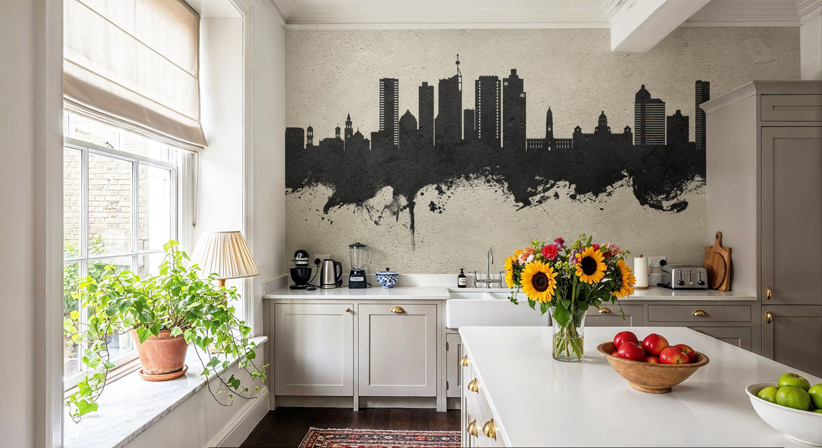 Durban South Africa Skyline Concrete Mural Wallpaper - room preview 04