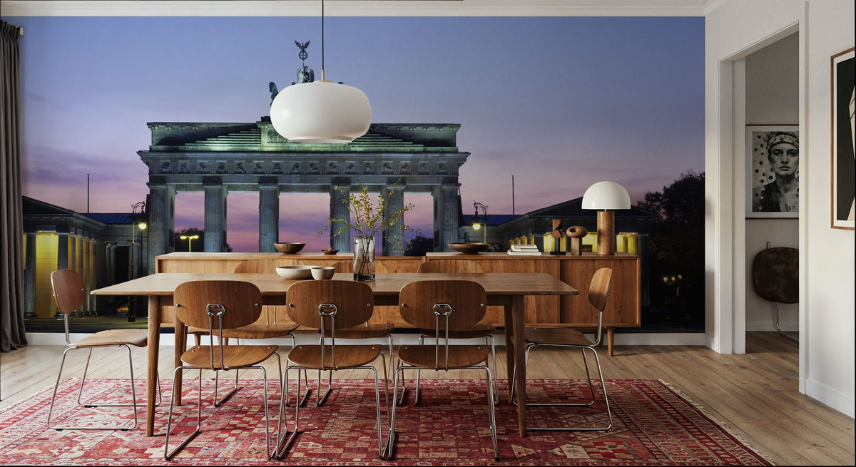 Brandenburg Gate Twilight Mural Wallpaper - room preview 04