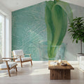 Tulip on Blue Mural Wallpaper - room preview 04
