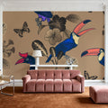 Laughing Birds Mural Wallpaper - room preview 04