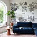 Map of Berries Mural Wallpaper - room preview 04