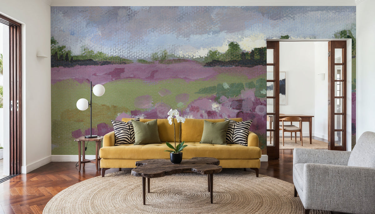 Field of Clover Mural Wallpaper - room preview 04