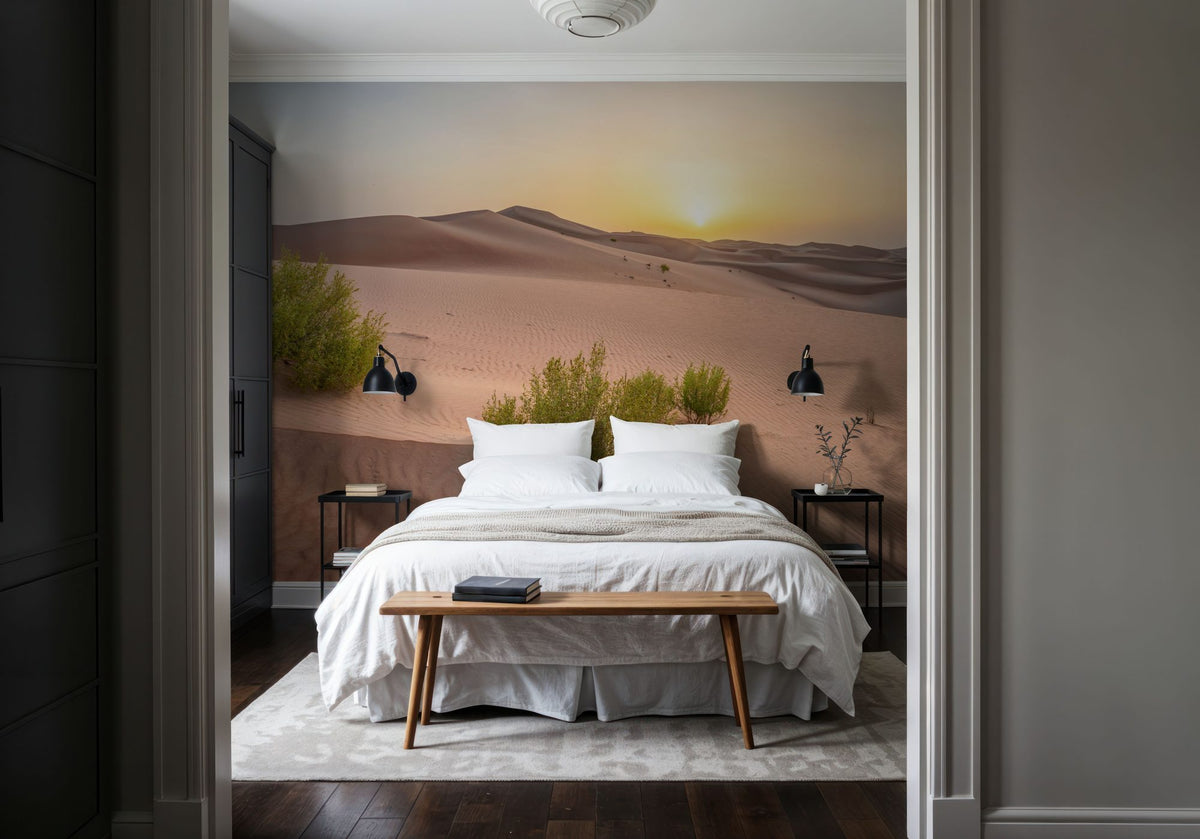 Desert Greens Mural Wallpaper - room preview 04