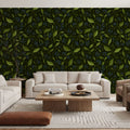 Winter Berries, Night Mural Wallpaper - room preview 04