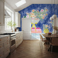 Flower Vases and Books Mural Wallpaper - room preview 04