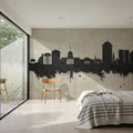 Montgomery Alabama Skyline Concrete Mural Wallpaper - room preview 04
