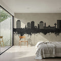 Hobart Australia Skyline Concrete Mural Wallpaper - room preview 04