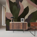 Dynamic Fields, Forest Green & Rose Mural Wallpaper - room preview 04