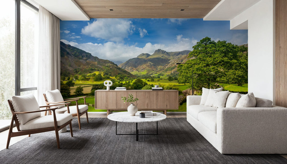 Summer Valley Mural Wallpaper - room preview 04