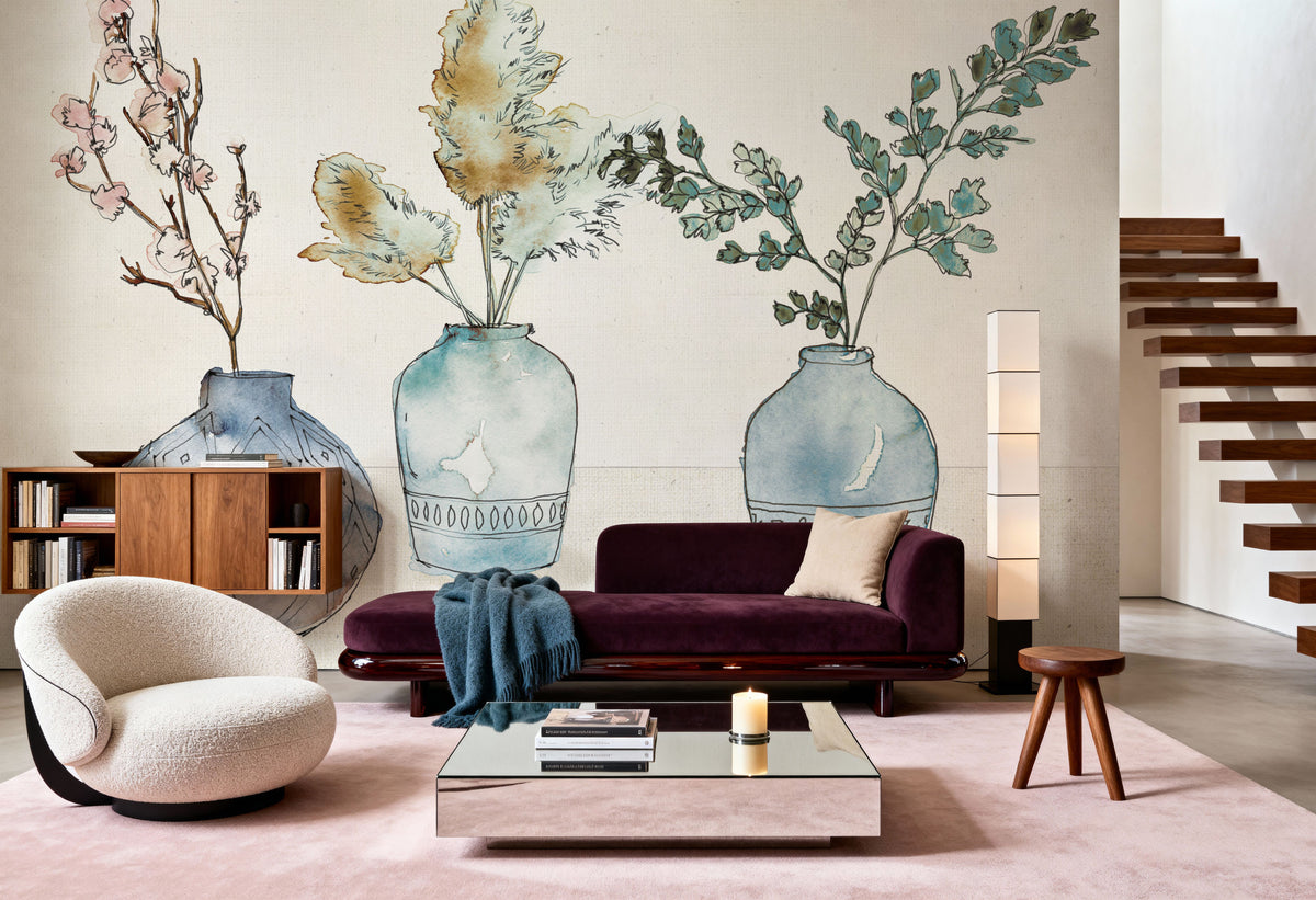 Fresh Flowers Mural Wallpaper - room preview 04