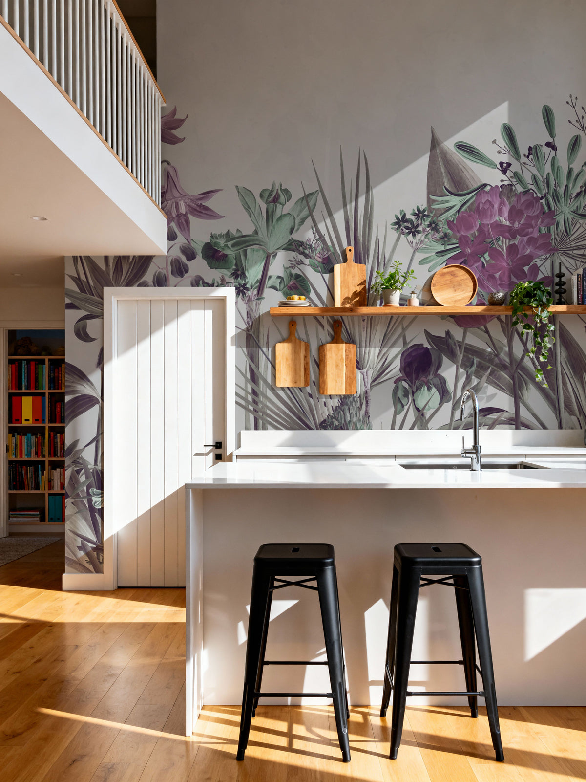 Field of Dreams Purple Mural Wallpaper - room preview 04