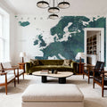 Europe Map Detailed - Nyla Mural Wallpaper - room preview 04