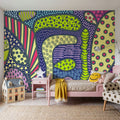 Trippy Forest Mural Wallpaper - room preview 04