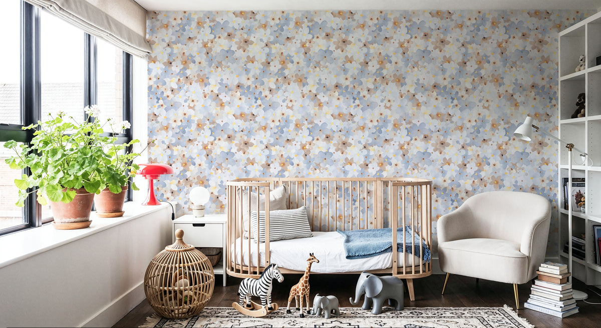 May Blooms Mural Wallpaper - Light Tone - room preview 04