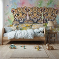 Leopard Cubs - Cute Baby Animals Series Mural Wallpaper - room preview 04