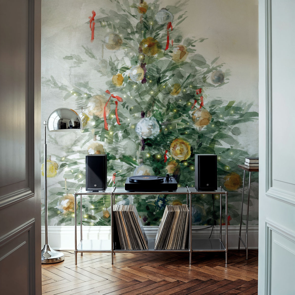 Vintage Holiday I Mural Wallpaper - room preview 04
