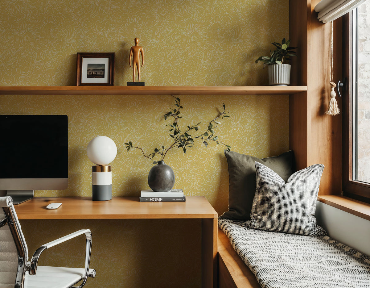 Catch the Breeze, Lemon Mural Wallpaper - room preview 04
