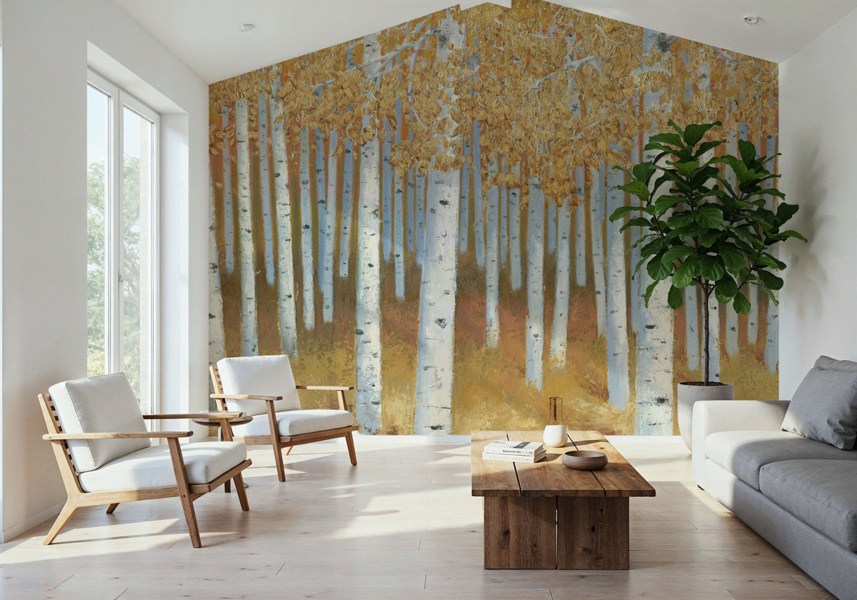 Bright Forest I Mural Wallpaper - room preview 04