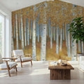 Bright Forest I Mural Wallpaper - room preview 04