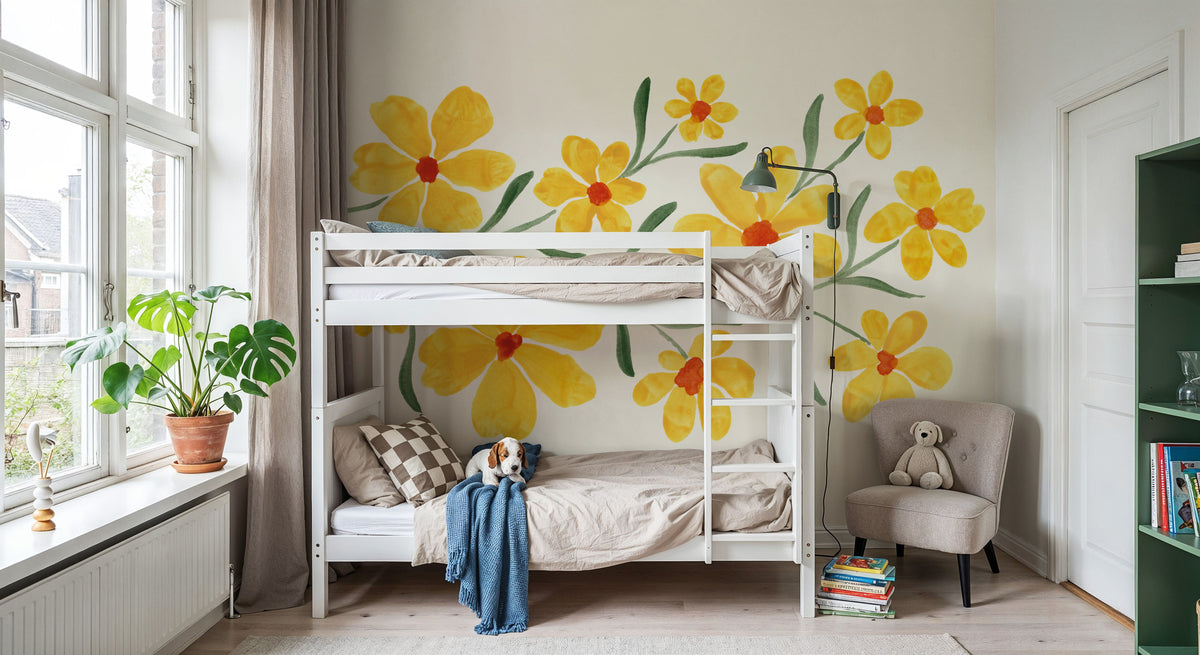 Pretty Blooms II Mural Wallpaper - room preview 04