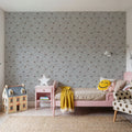 Kitten Love, Pewter Mural Wallpaper - room preview 04