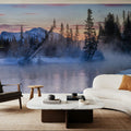 Policemans Creek and Pigeon Mountain Blue Mural Wallpaper - room preview 04