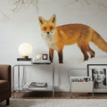 Red Fox IV Mural Wallpaper - room preview 04