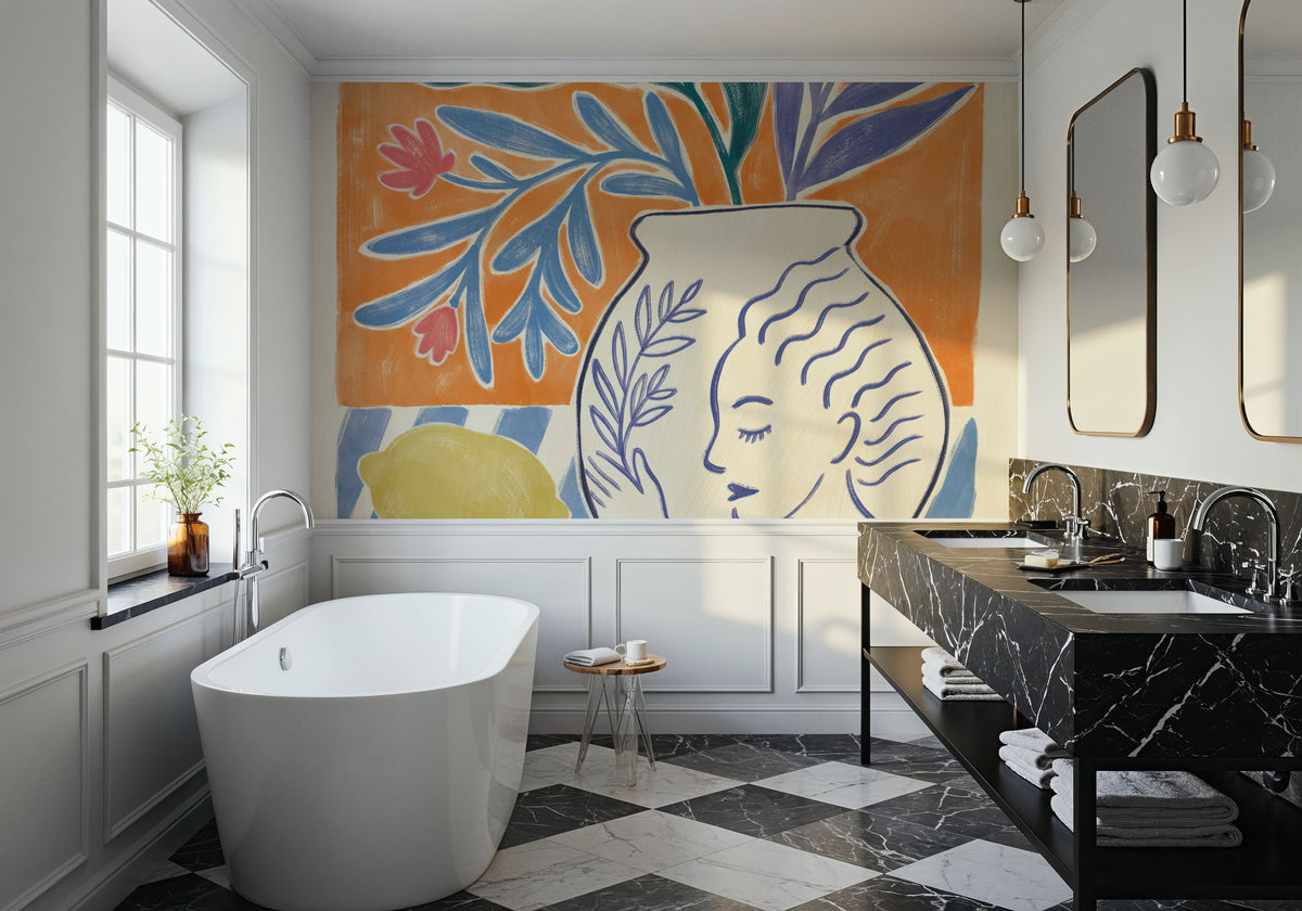 Cyprus Lemons Mural Wallpaper - room preview 04