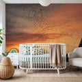Congress Avenue Bridge Bats Mural Wallpaper - room preview 04