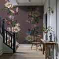 Magnolia Nectar, Dusty Rose Mural Wallpaper - room preview 04