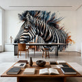 Ethereal Zebra Mural Wallpaper - room preview 04