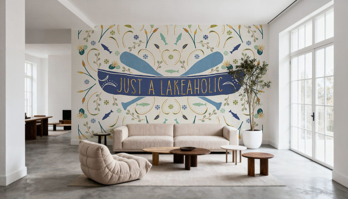 Otomi Lake I Mural Wallpaper - room preview 04