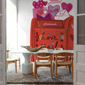 Love You III Mural Wallpaper - room preview 04