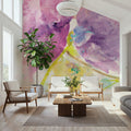 Spring Abstracts Florals I Mural Wallpaper - room preview 04