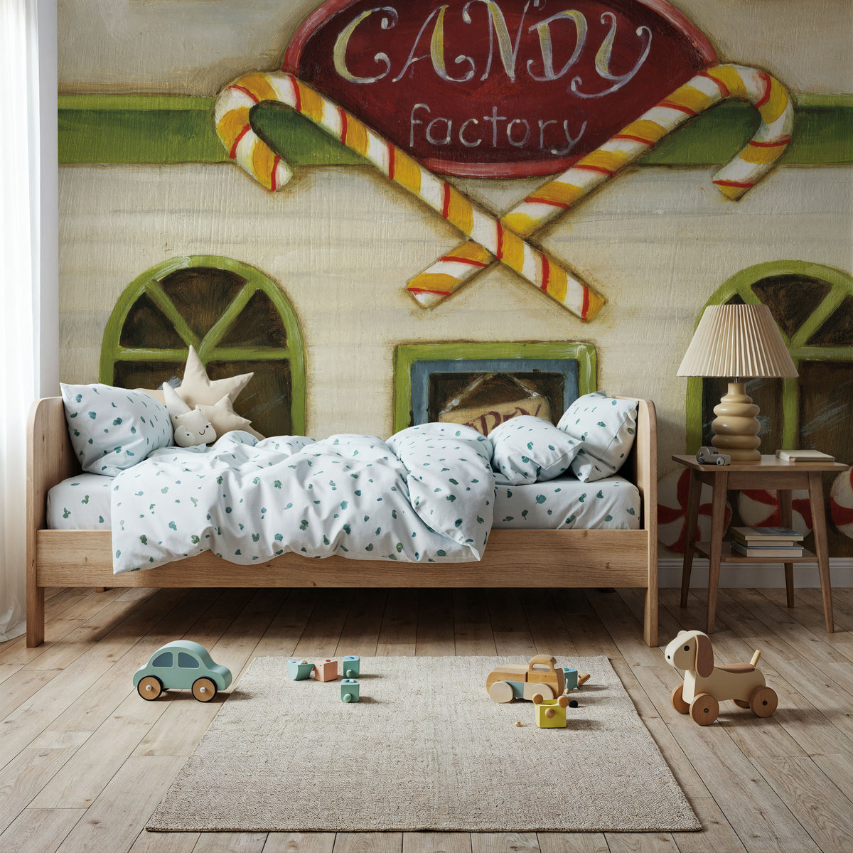 Winter Teddy Bears V Mural Wallpaper - room preview 04