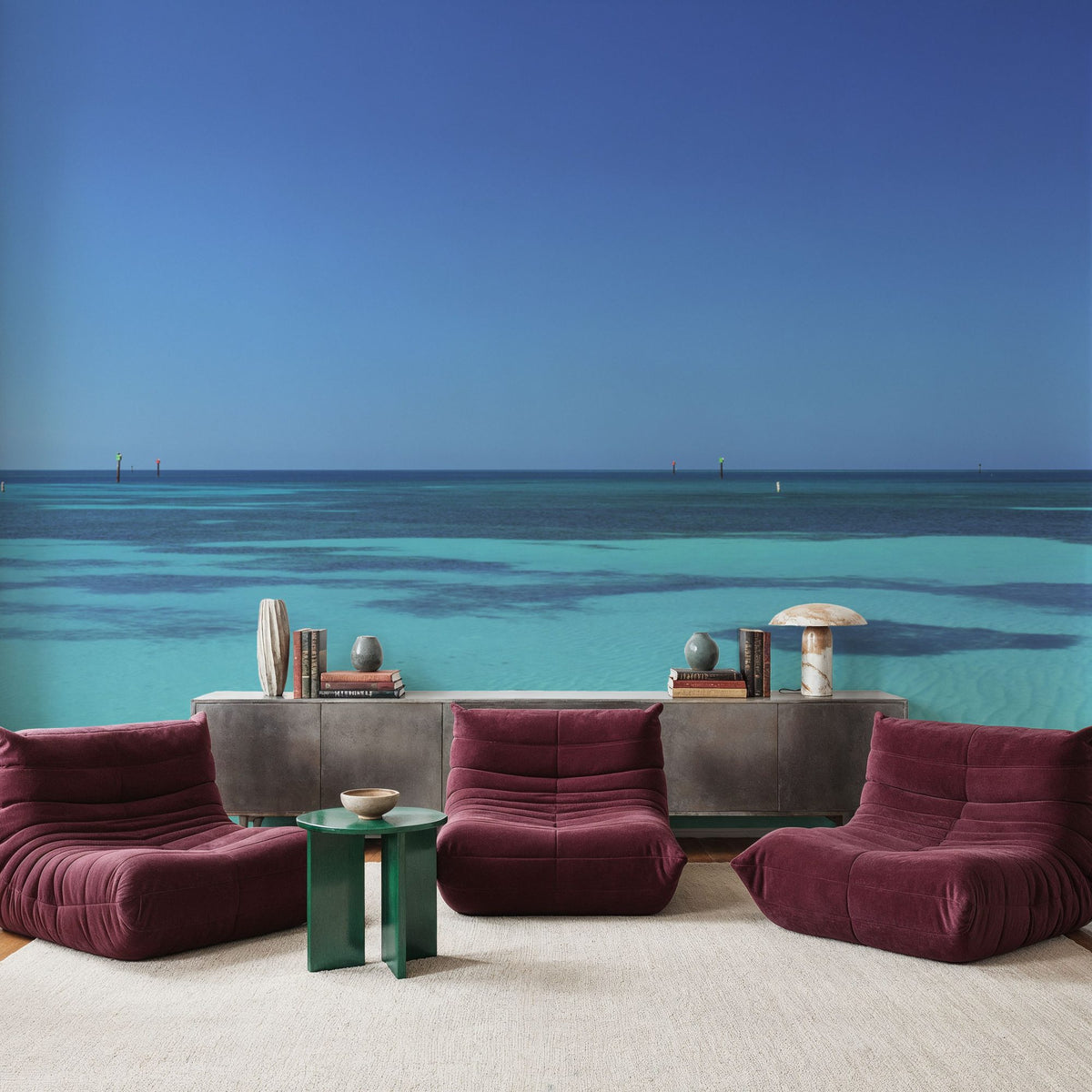 Florida Coast Mural Wallpaper - room preview 04