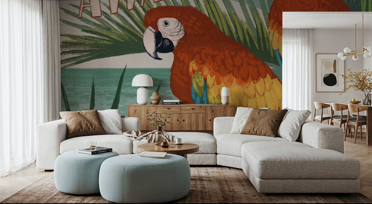 Welcome to Paradise V Mural Wallpaper - room preview 04