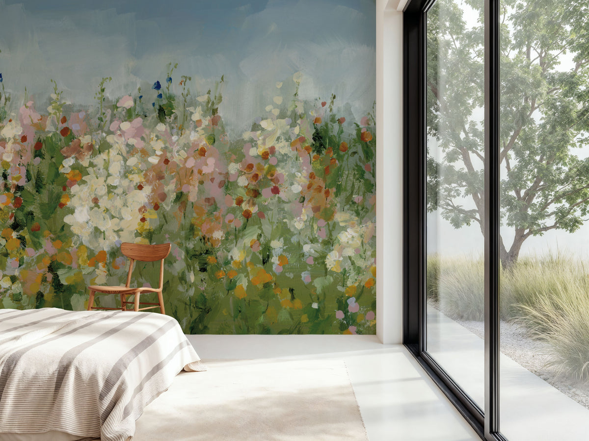 Tranquil Field Mural Wallpaper - room preview 04