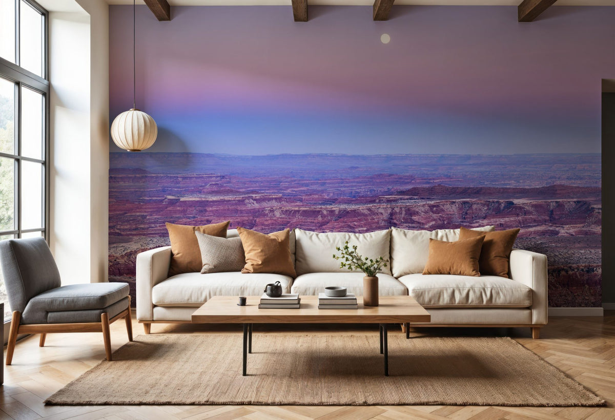 Moonlit Canyon Serenity Mural Wallpaper - room preview 04