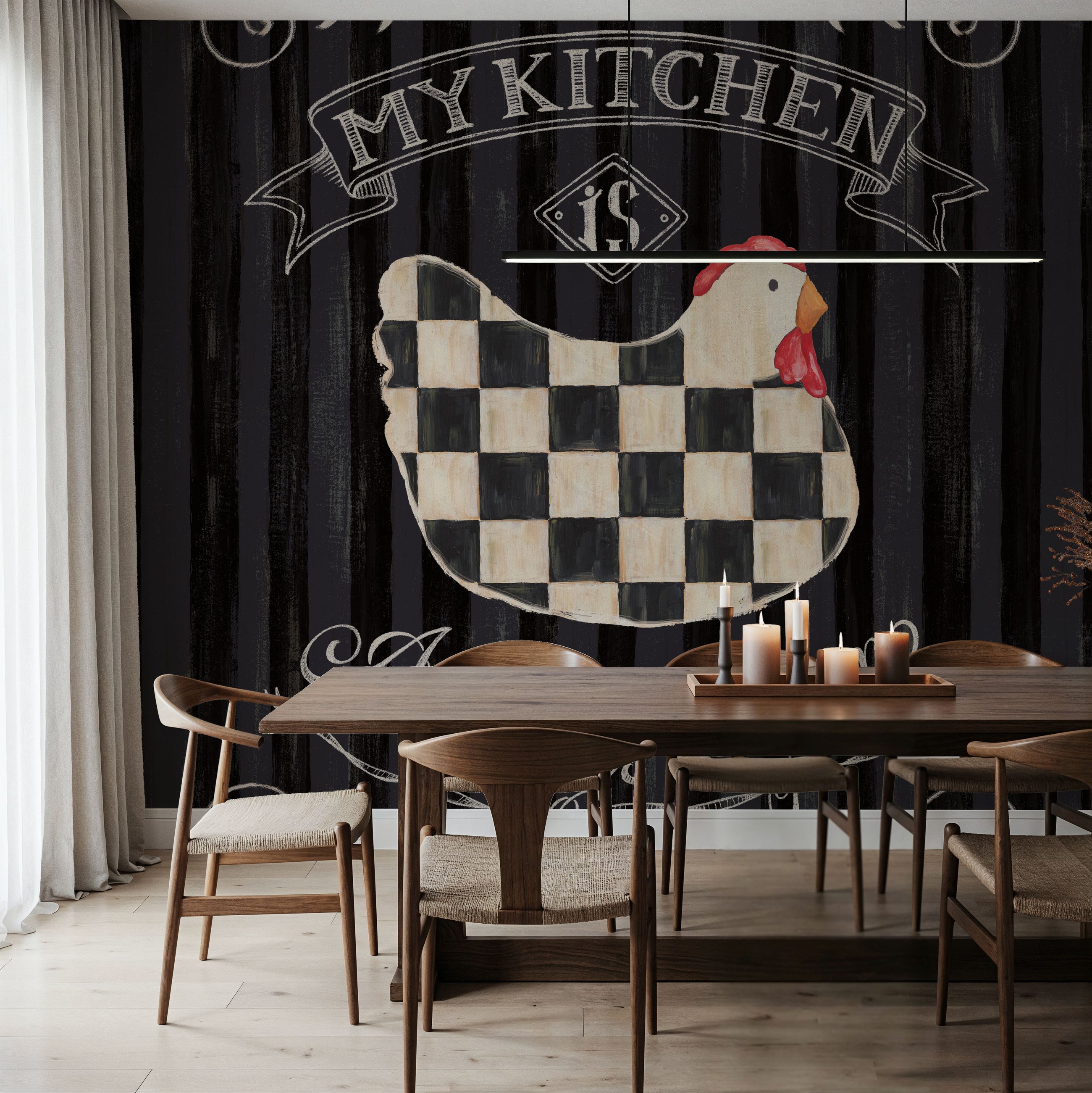 Casual Country Square I Mural Wallpaper