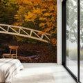 Autumn Footbridge Mural Wallpaper - room preview 04