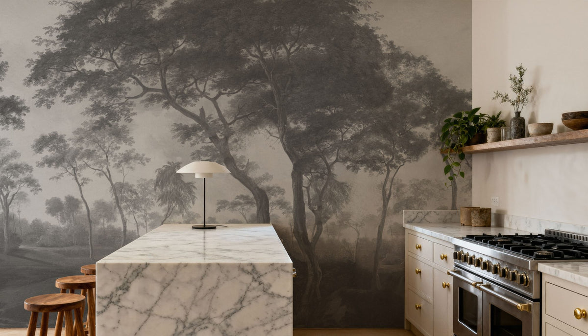 Woodland Brook, Stone Mural Wallpaper - room preview 04