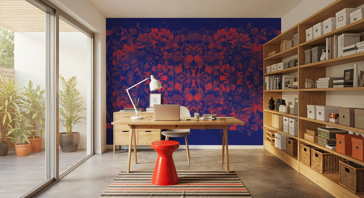 Scandi Flower Ceiling II Mural Wallpaper - room preview 04