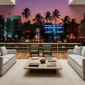 Neon Sunset Boulevard Mural Wallpaper - room preview 04